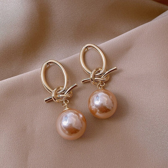Kylie - Vintage Pearl Loop Kõrvarõngad